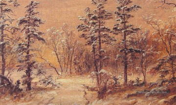  Woodland Tableaux - Jasper Woodland d’hiver Francis Cropsey